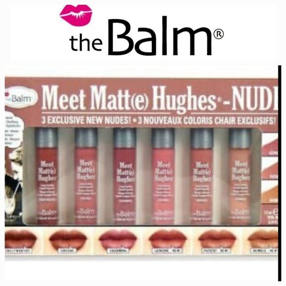 TheBalm Meet Matt(e) Hughes 6 Mini Long-Lasting Liquid Lipsticks - Picture 1 of 5